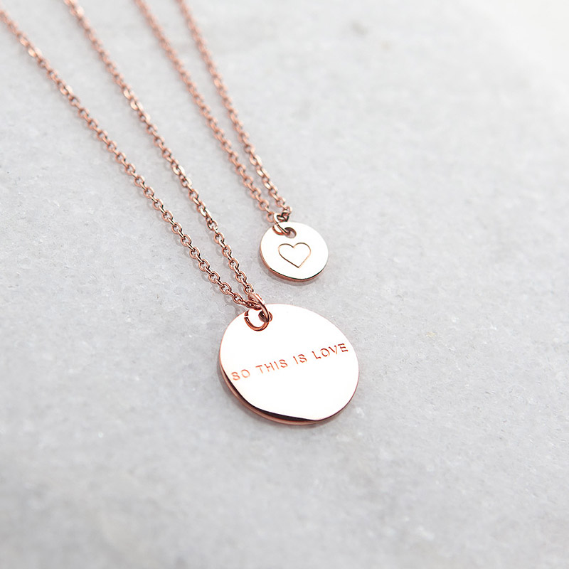 $99 ROBERT MATTHEW Eternity Love 18k Rose Gold Pendant Necklace Rose Gold Plated Stainless Steel Ring Pendant Necklace MSRP Cubic Zirconia Necklace CZ Necklace